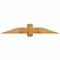Ekena Millwork Eugene Rough Sawn Timber Gable Bracket, Western Red Cedar, 60"W x 10"H x 4"D x 6"F, 4/12 Pitch GBW060X10X0406EUG00RWR - alternate 1
